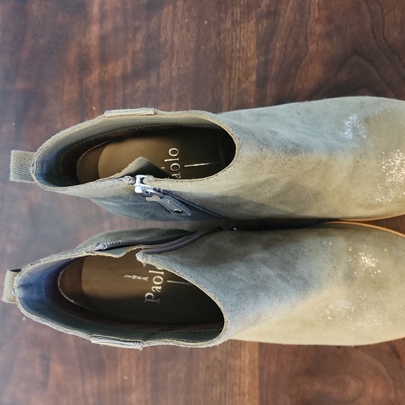 Linea Paola Winslet Olive Wedgie Bootie Women's sz 6.5 - Picture 4 of 10